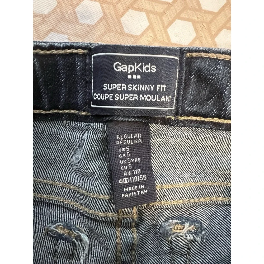Gap kids super skinny  jeans size 5 Girls‎ Adjustable Waist